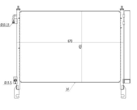 Condenser, air conditioning EASY FIT 350460 NRF, Image 2