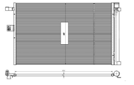 Condenser, air conditioning EASY FIT 350462 NRF