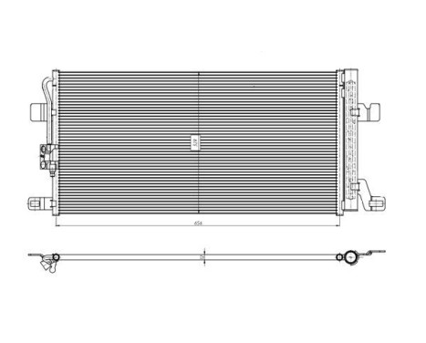 Condenser, air conditioning EASY FIT 350463 NRF