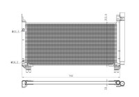 Condenser, air conditioning EASY FIT 350466 NRF
