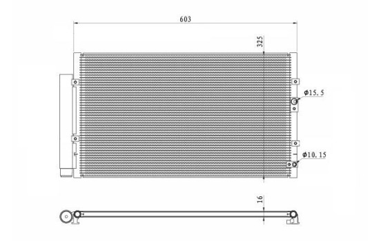 Condenser, air conditioning EASY FIT 350487 NRF, Image 4