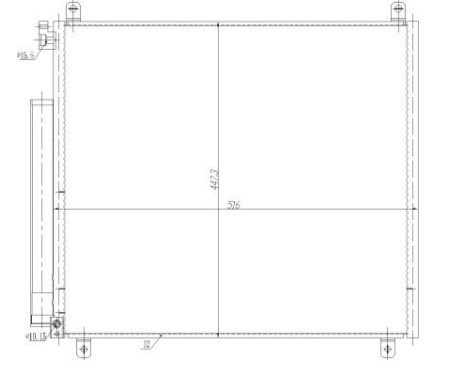 Condenser, air conditioning EASY FIT 350497 NRF