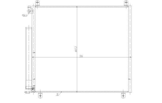 Condenser, air conditioning EASY FIT 350497 NRF