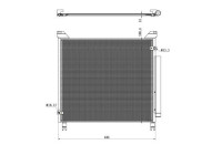 Condenser, air conditioning EASY FIT 350499 NRF