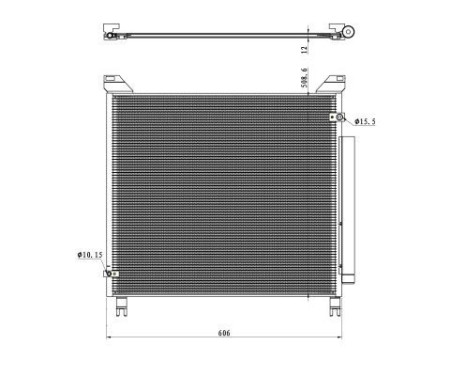 Condenser, air conditioning EASY FIT 350499 NRF