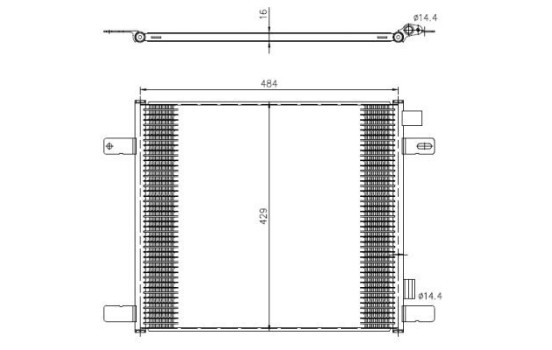 Condenser, air conditioning EASY FIT 350505 NRF, Image 3