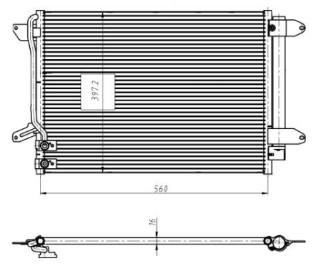 Condenser, air conditioning EASY FIT 350507 NRF, Image 3