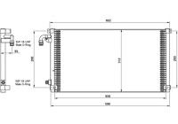 Condenser, air conditioning EASY FIT 35103 NRF
