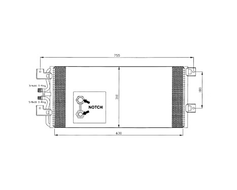 Condenser, air conditioning EASY FIT 35140 NRF, Image 5