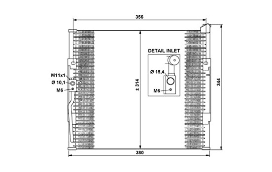 Condenser, air conditioning EASY FIT 35146 NRF, Image 7
