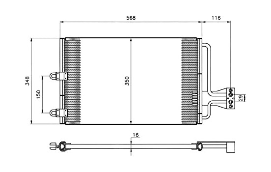 Condenser, air conditioning EASY FIT 35149 NRF