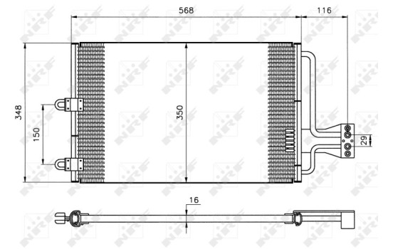 Condenser, air conditioning EASY FIT 35149 NRF, Image 2