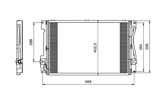 Condenser, air conditioning EASY FIT 35151 NRF
