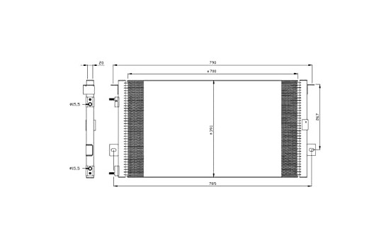 Condenser, air conditioning EASY FIT 35156 NRF