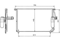 Condenser, air conditioning EASY FIT 35184 NRF