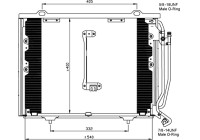 Condenser, air conditioning EASY FIT 35215 NRF