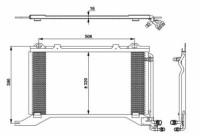 Condenser, air conditioning EASY FIT 35245 NRF