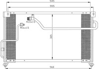 Condenser, air conditioning EASY FIT 35262 NRF