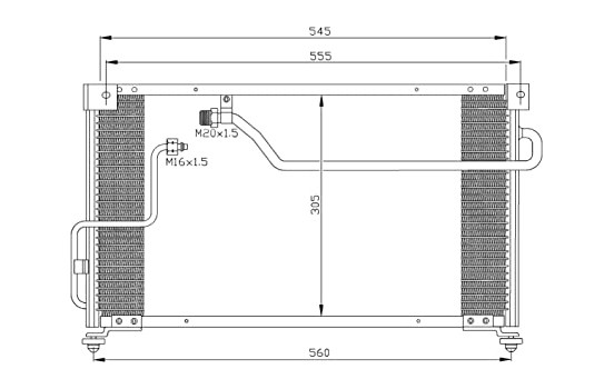 Condenser, air conditioning EASY FIT 35262 NRF