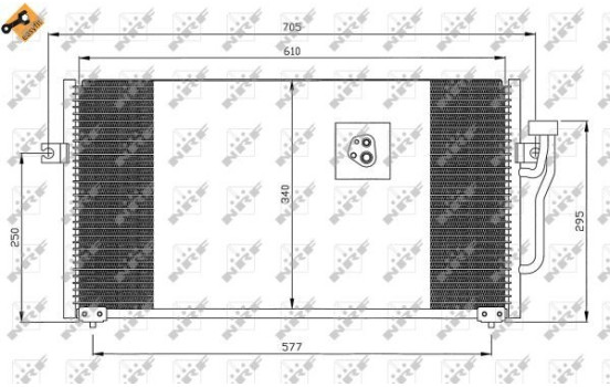 Condenser, air conditioning EASY FIT 35293 NRF, Image 7