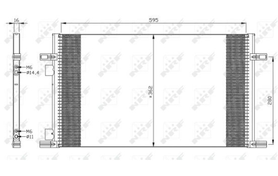 Condenser, air conditioning EASY FIT 35298 NRF, Image 6