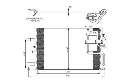 Condenser, air conditioning EASY FIT 35299 NRF