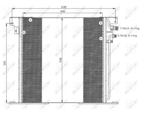 Condenser, air conditioning EASY FIT 35305 NRF, Image 6