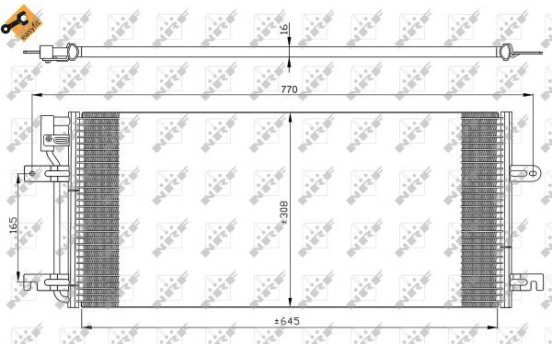 Condenser, air conditioning EASY FIT 35316 NRF, Image 7