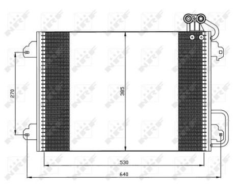 Condenser, air conditioning EASY FIT 35340 NRF, Image 8