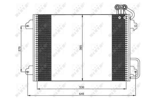Condenser, air conditioning EASY FIT 35340 NRF, Image 5