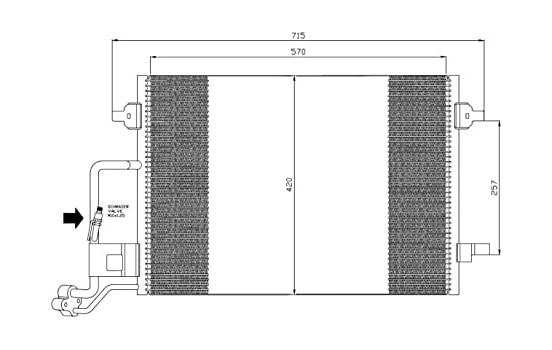 Condenser, air conditioning EASY FIT 35359 NRF, Image 2
