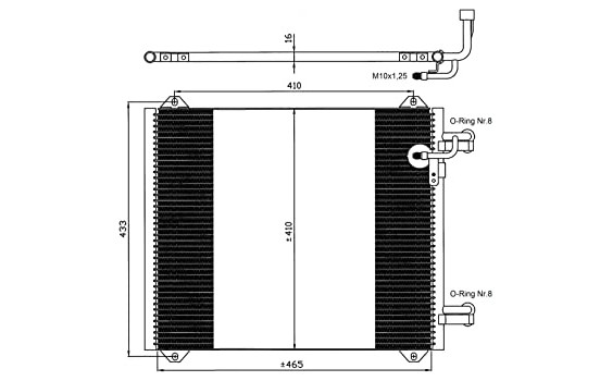 Condenser, air conditioning EASY FIT 35362 NRF, Image 2