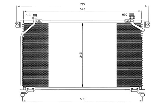 Condenser, air conditioning EASY FIT 35373 NRF, Image 6