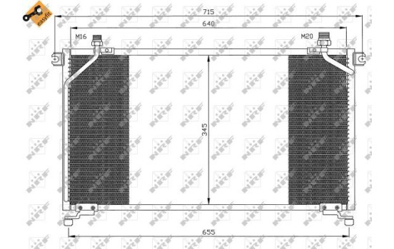 Condenser, air conditioning EASY FIT 35373 NRF, Image 7