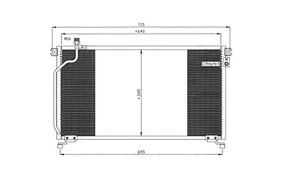 Condenser, air conditioning EASY FIT 35374 NRF, Image 7