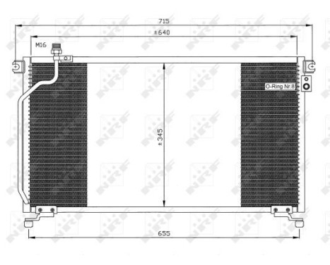 Condenser, air conditioning EASY FIT 35374 NRF, Image 3