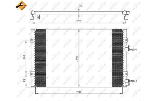 Condenser, air conditioning EASY FIT 35384 NRF, Image 7
