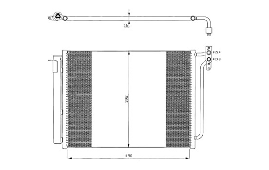 Condenser, air conditioning EASY FIT 35406 NRF