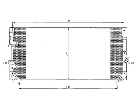 Condenser, air conditioning EASY FIT 35423 NRF, Image 2