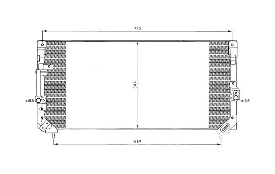 Condenser, air conditioning EASY FIT 35423 NRF, Image 2