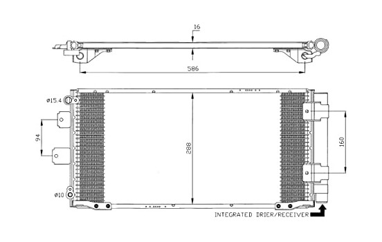 Condenser, air conditioning EASY FIT 35436 NRF, Image 6