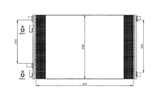 Condenser, air conditioning EASY FIT 35449 NRF, Image 3