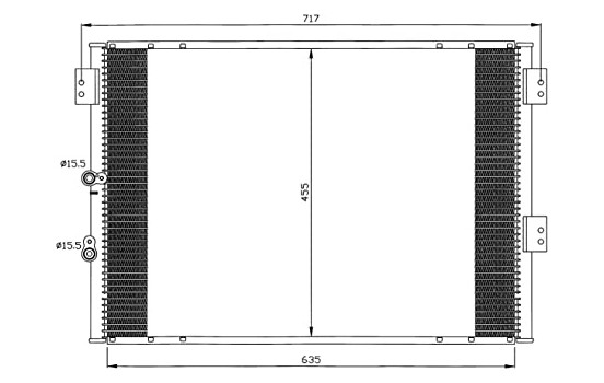 Condenser, air conditioning EASY FIT 35461 NRF, Image 6