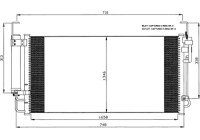 Condenser, air conditioning EASY FIT 35473 NRF