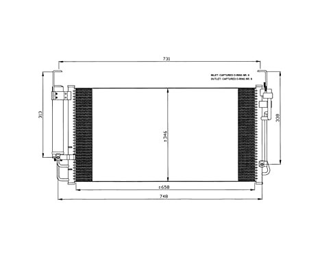 Condenser, air conditioning EASY FIT 35473 NRF