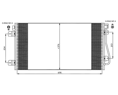 Condenser, air conditioning EASY FIT 35484 NRF, Image 2