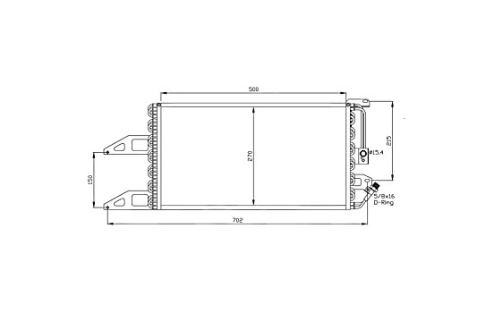 Condenser, air conditioning EASY FIT 35489 NRF, Image 6