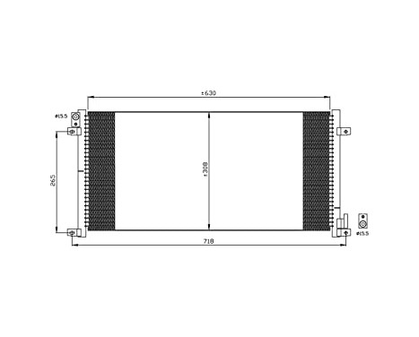 Condenser, air conditioning EASY FIT 35491 NRF, Image 7
