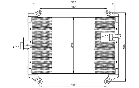Condenser, air conditioning EASY FIT 35494 NRF, Image 6