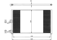 Condenser, air conditioning EASY FIT 35502 NRF